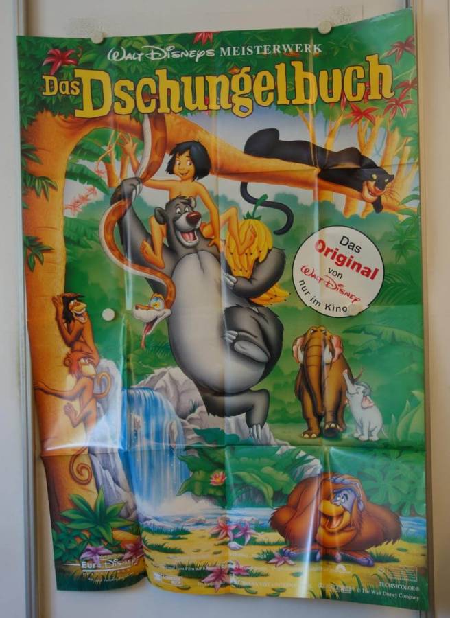 Walt Disneys Jungle Book re-release german four-panel movie poster